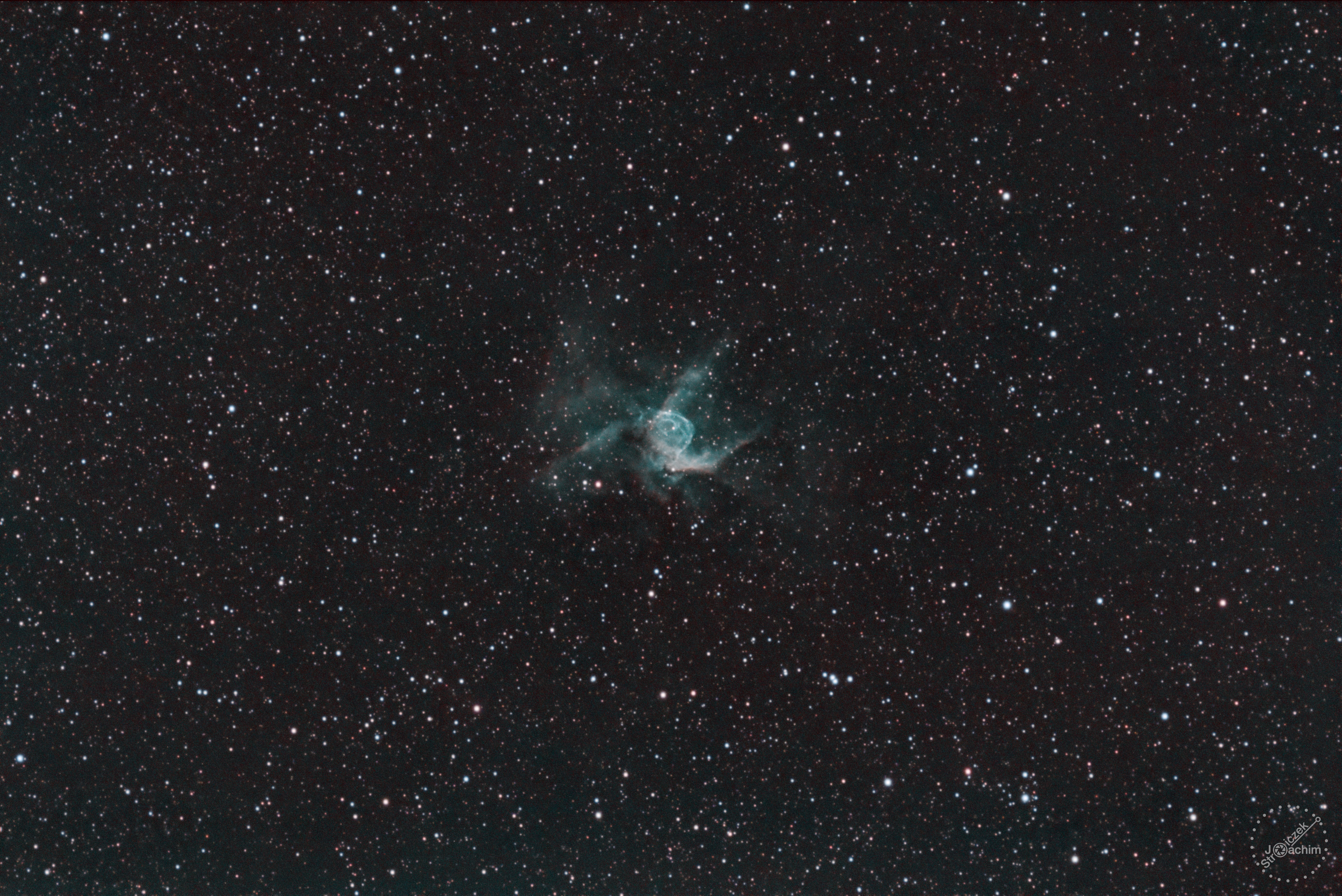 NGC 2359 Thors Helmet | 27.1.2024 | ASI183MC | Sharpstar 76 | 24x300 Dual-Narrow-Band (2,0 Std.)