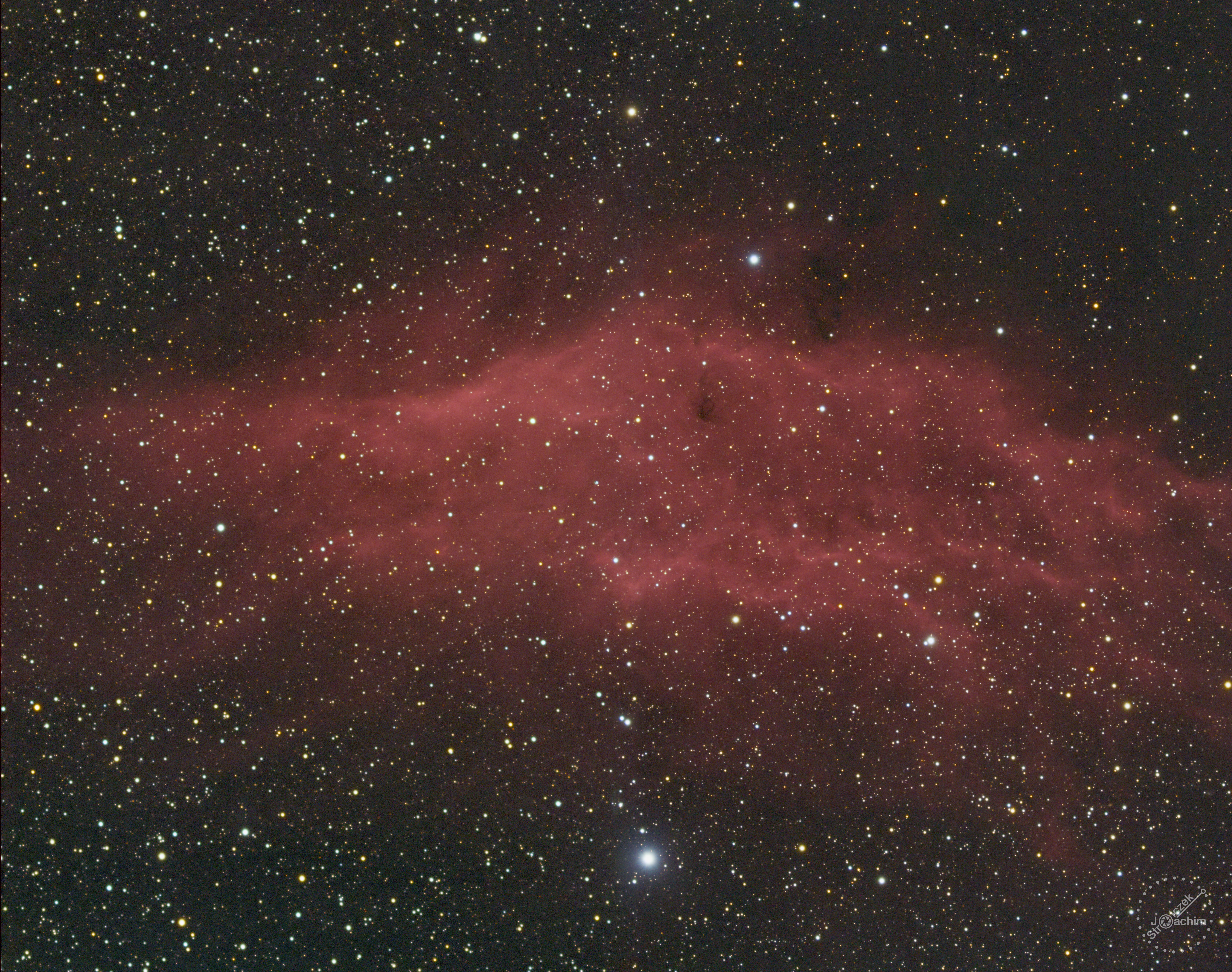 NGC 1499 | 2.11.2022 | ASI183MC | Sharpstar 76 | 20x180 RGB 44x300 Dual-Narrow-Band (4,7 Std.)