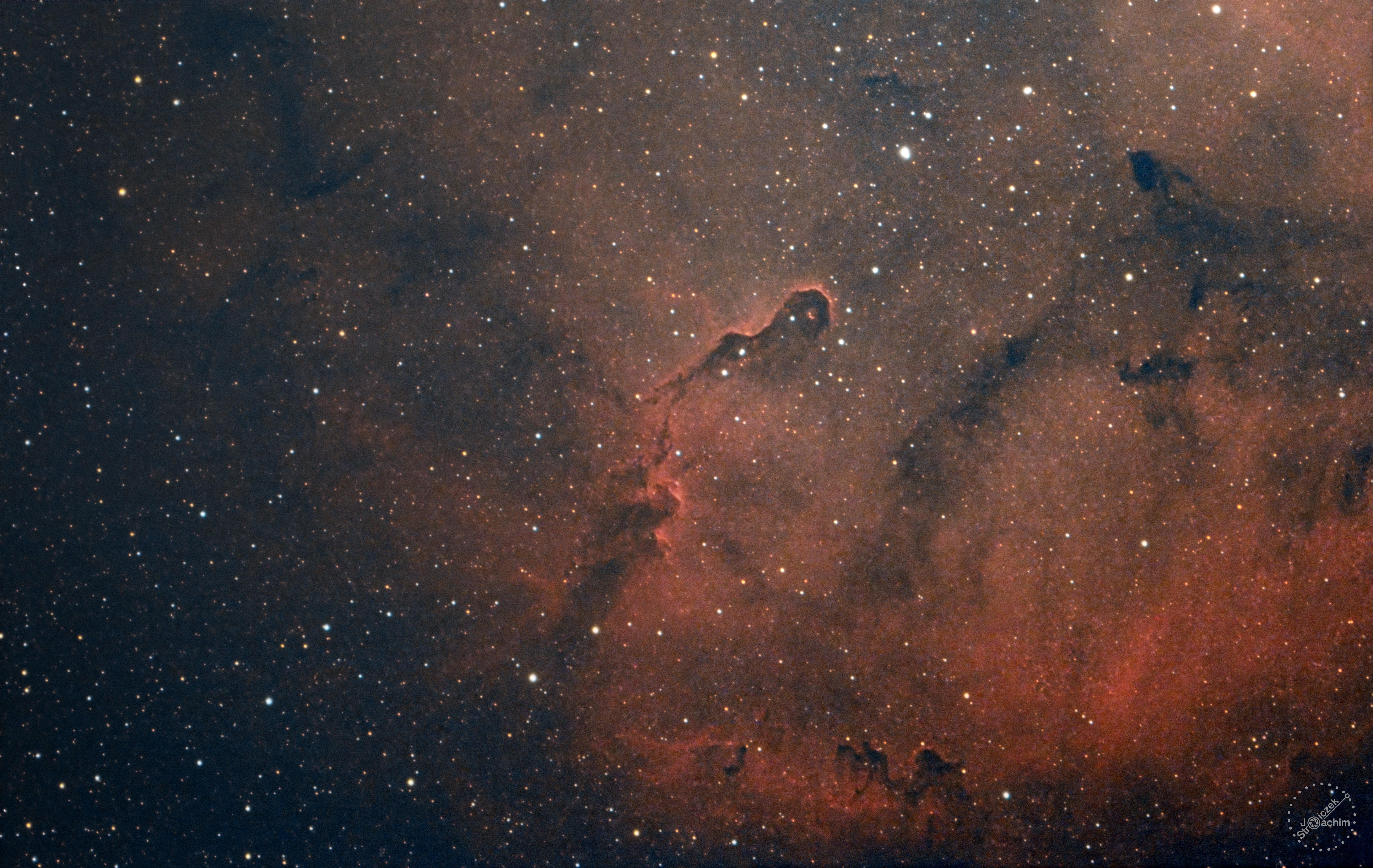 IC 1396 Elefantenrüssel-Nebel | 20.3.2022 | ASI183, Optolong L-eXtreme | Sharpstar 76 | 77x300s Ha/OIII + 8x300s RGB  (7 Std.)