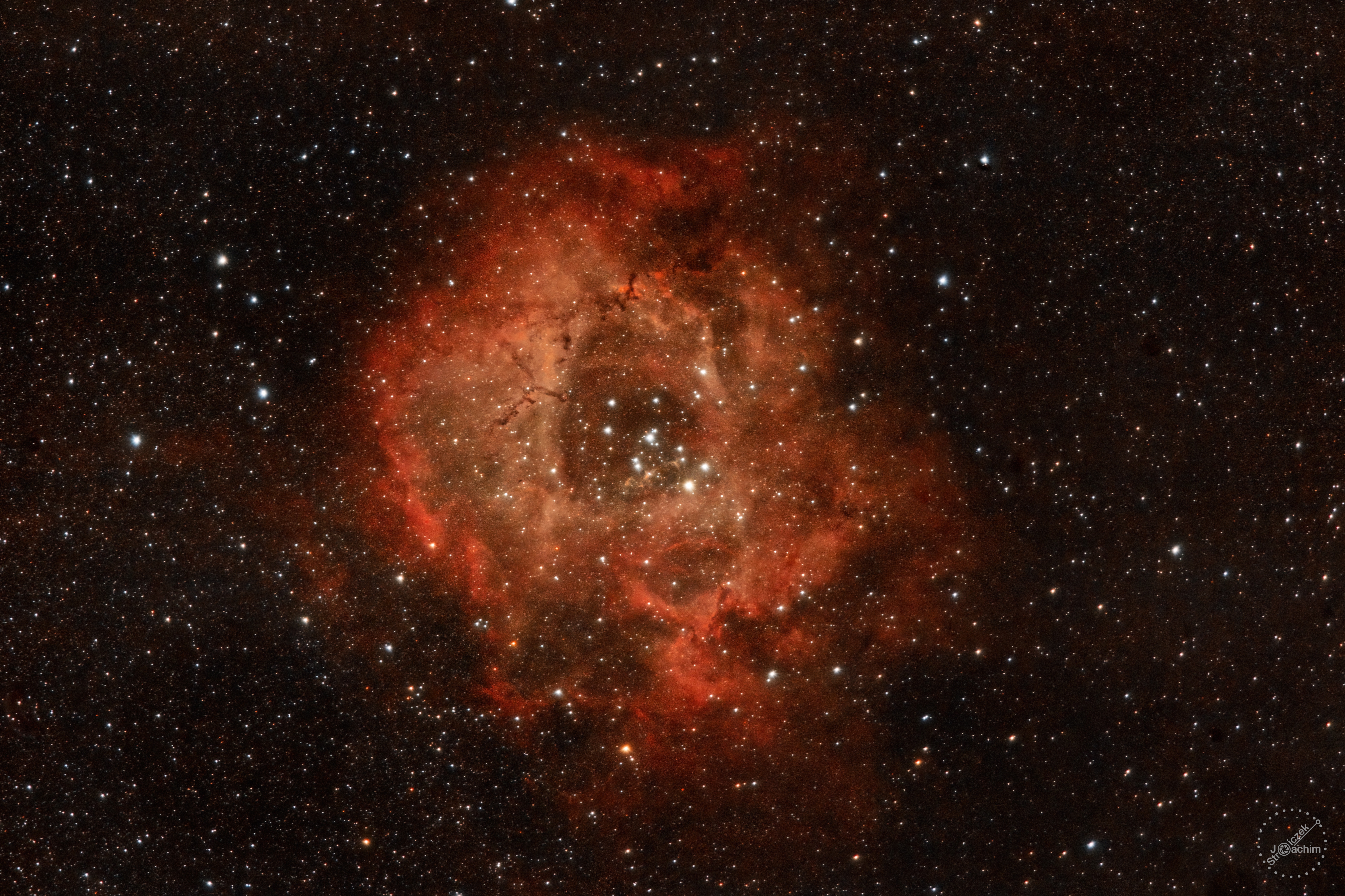 NGC 2237 Rosettennebel | 12.2.2021 | Canon 6D | Canon EF 100-400mm | ISO2000, 18x300s 
