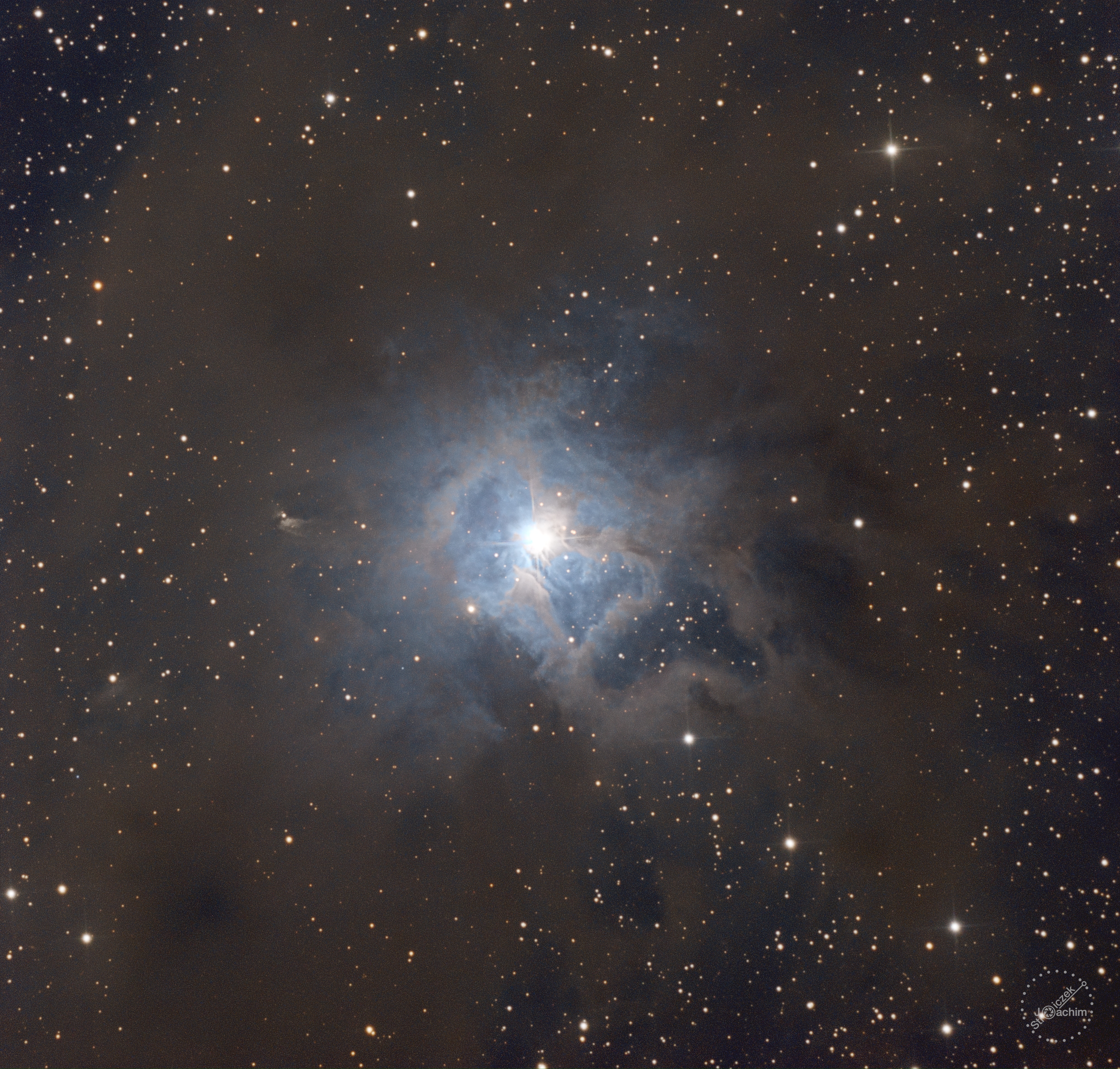 NGC 7023 Iris-Nebel | 9.+15.9.2023 | ASI533 | Celestron C8N |  232x180s RGB  (11,6 Std.)