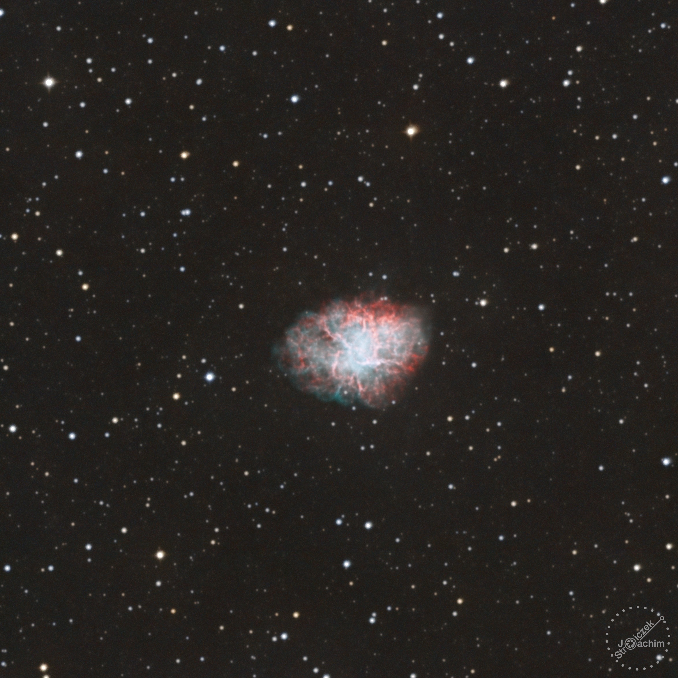 M 1 Krebsnebel | 8.-10.1.2024 | ASI533 | Celestron C8N | 10x180 RGB 78x300 Dual-Narrow-Band (7,0 Std.)