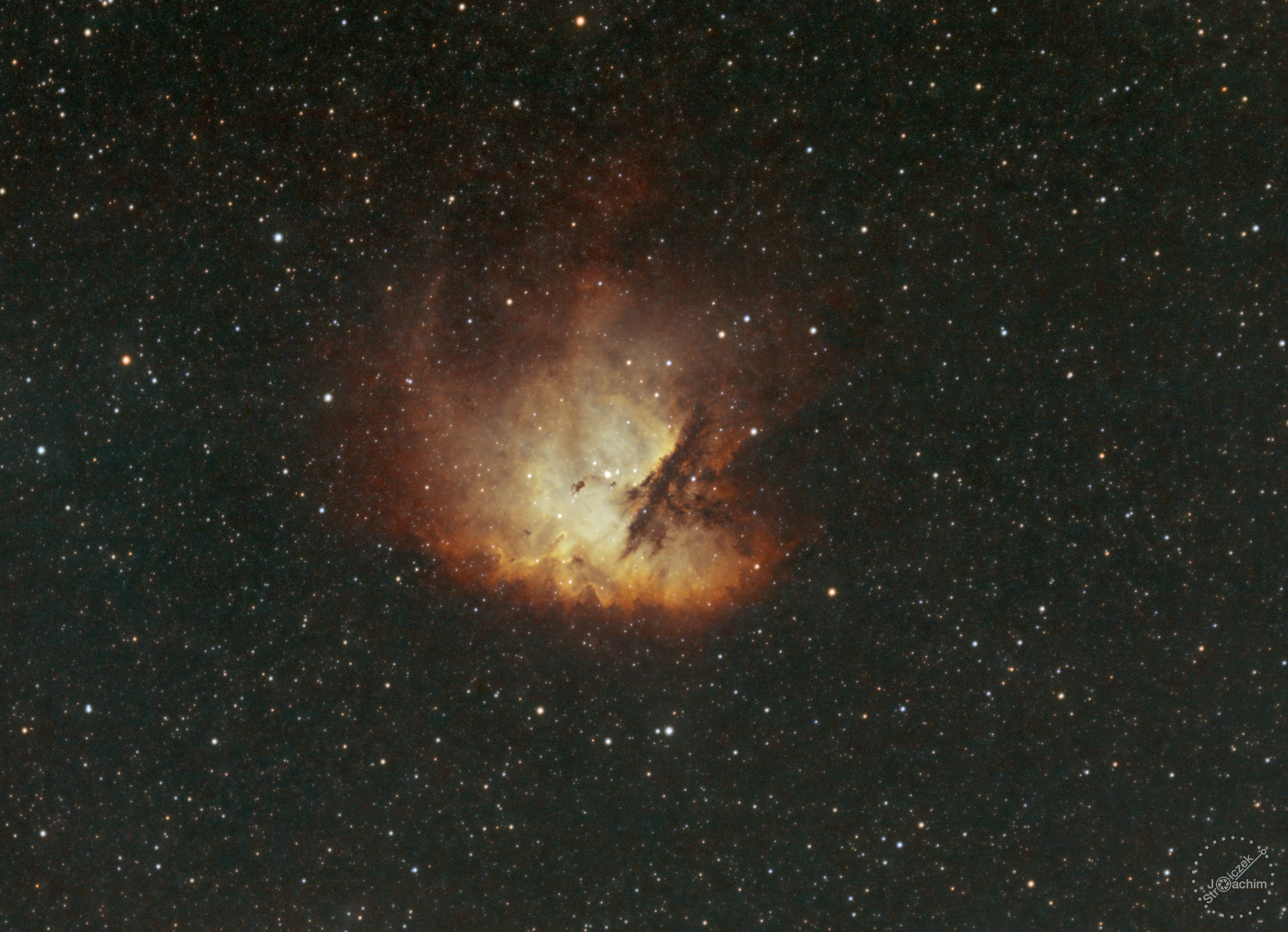 NGC 281 Pacman-Nebel | 12.8.2022 | ASI183 | Sharpstar 76 | 10x180s (RGB) + 57x300s Dual-Narrow-Band (5,2 Std.)