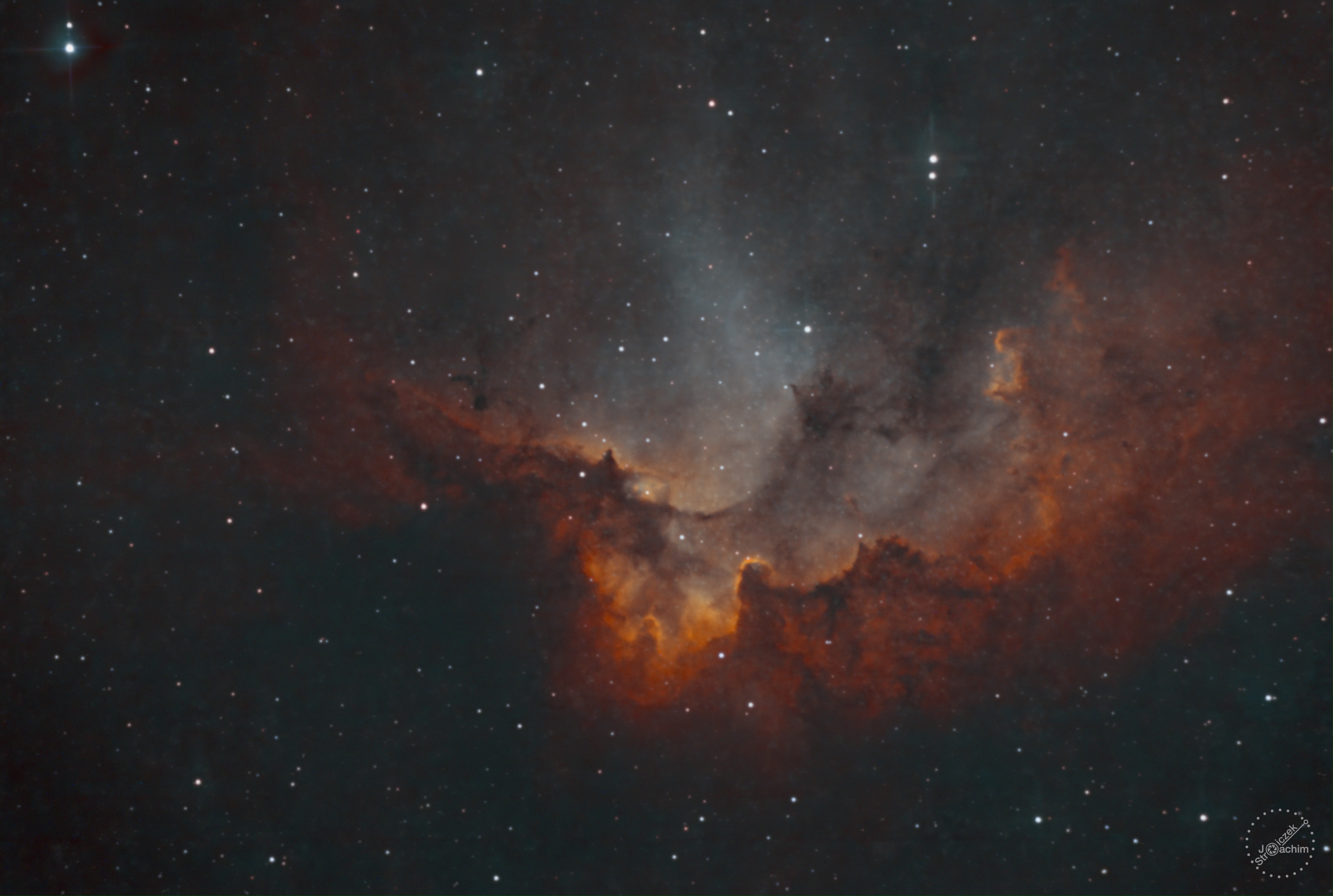NGC 7380 Zaubernebel | 24.10.2021 | ASI183 | Celestron C8N | 44x300s, Optolong L-eXtreme (3,6 Std.)