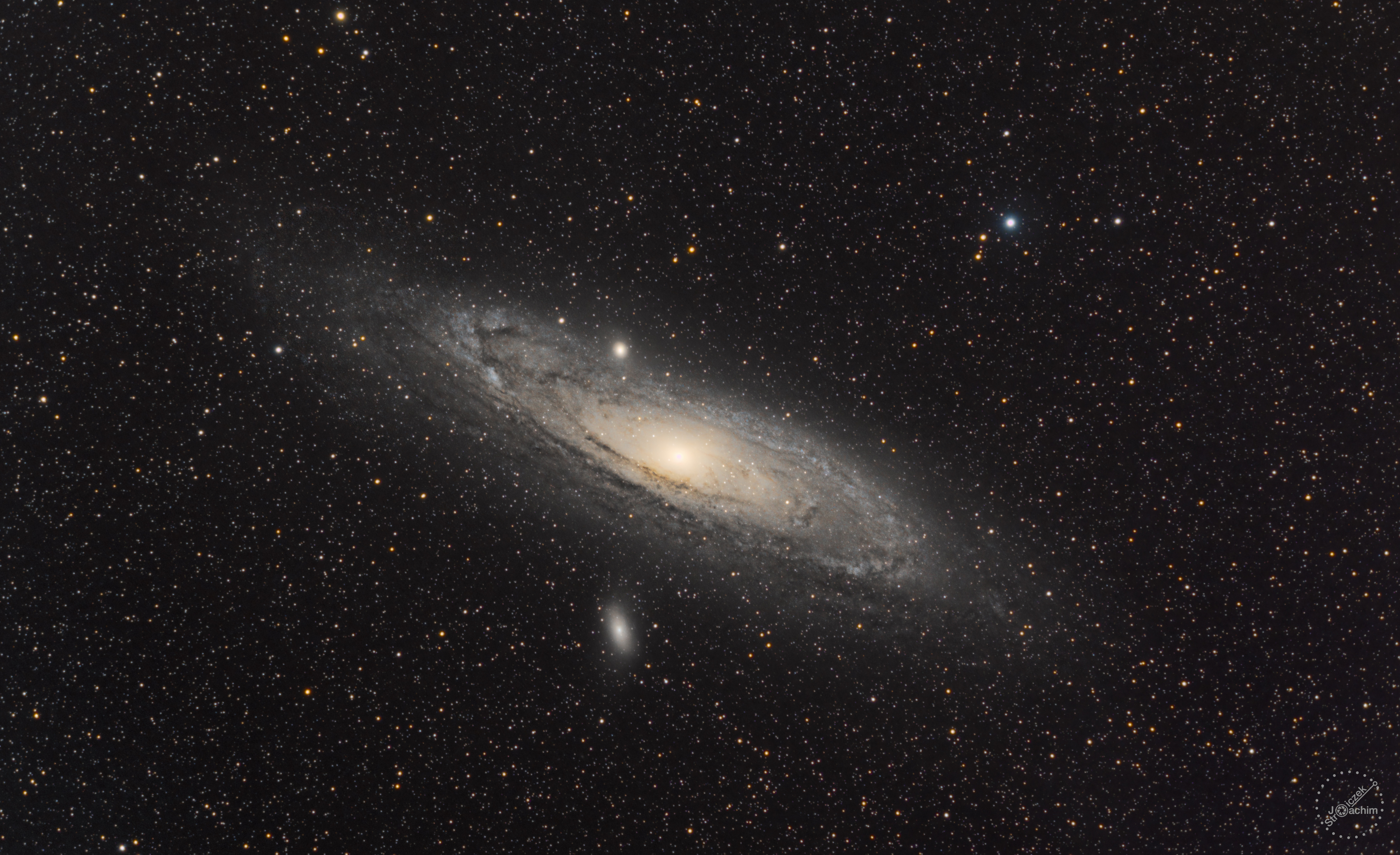 M 31 Andromeda Galaxie | 3.10.2022 | Canon 200d | Evoguide | 112x180s (5,6 Std.)